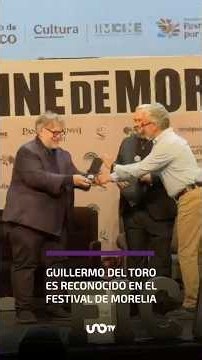 Guillermo del Toro es reconocido en Morelia
