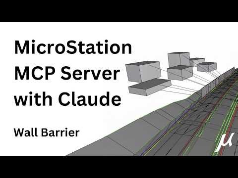 MicroStation MCP Server with Claude to build Noise Wall Barriers
