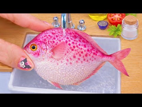 Masala Fish Curry Recipe | Recipe For Grilled Small Fish With Tomato Sauce🔥Tiny Food ASMR