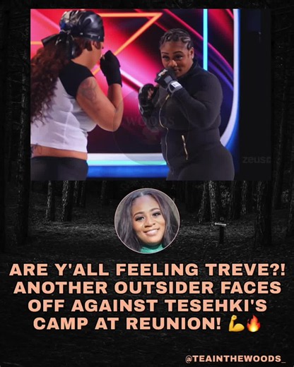 REUNION DEBUT! 🍵 Tommie Lee’s outsiders Treve stepped into the Baddies USA Chapter 2 Reunion bringing pure chaos, getting into heated exchanges with Tesehki, her crew, and Mariah Lynn! 😳💥 Is Treve standing on business and earning her spot, or is she doing way too much for the cameras?! 👇 Drop your take below! #Treve #baddiesusa #teainthewoods