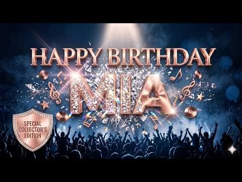 🎵 A Supreme Birthday Song for Mia | Mia Happy Birthday Special Edition 💎 (English Birthday)