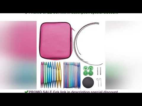Aluminum Circular Knitting Needles Set Interchangeable Crochet Hooks Weaving Yarn Knitting Craft Too