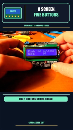 An Arduino Screen With Its Own Little Control Panel