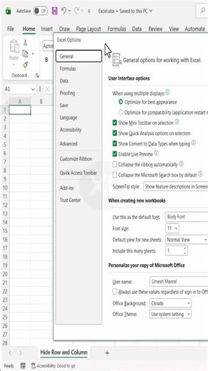 Excel Setting That Clears Sheet Labels #excel #excelforbeginners #excelshortcuts #office