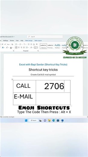 ✨ Create amazing emojis in Microsoft Word using simple Unicode shortcuts! 😊⌨️