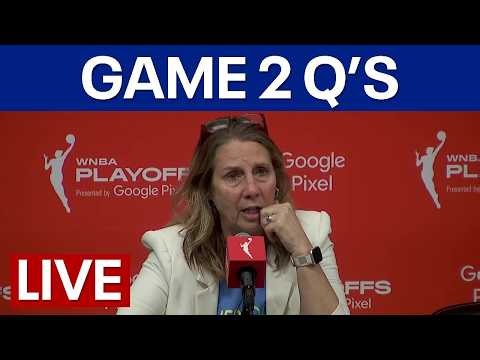 LIVE | Minnesota Lynx Coach Reeve, players speak ahead of Game 2 against Liberty