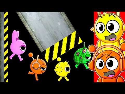 SPRUNKI vs SHUTTERS (Marble Race)