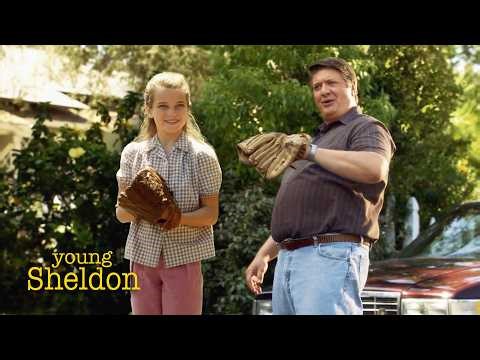 The Sweetest Father-Daughter Pitching Practice | Young Sheldon