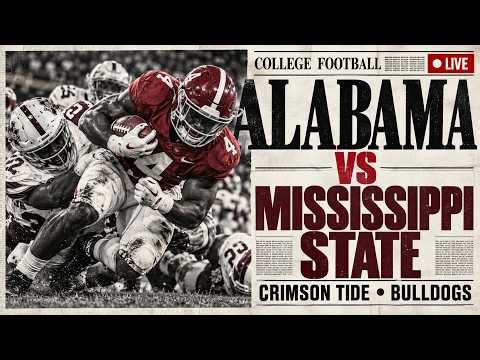 Alabama Crimson Tide VS Mississippi State Bulldogs LIVE | Football Game