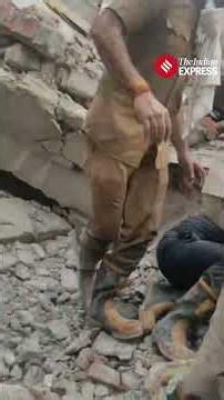 Under-Construction Multi-Storey Building Collapses in Delhi's Rohini area.