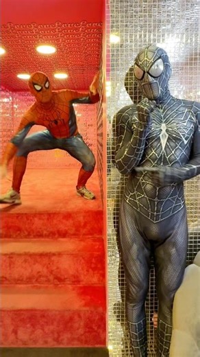 Venom is chasing Spider-Man😱#funny