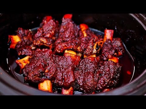 Slow Cooker Beef Ribs Recipe - Fall off the Bone Tender BBQ Beef Ribs