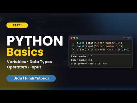 Python Programming Tutorial for Beginners 🐍 | Variables, Data Types & Basic Programs in Python