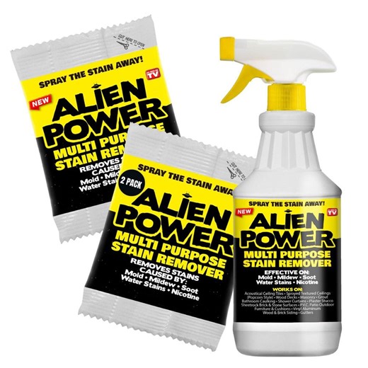 Check The Home Depot's Q&A Before Buying: As Seen on TV Alien Power Super Concentrated Stain Remover 24 oz. All Purpose Cleaner Spray (2-Pack)