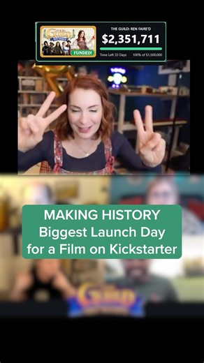 The Guild Reunion Movies Sets a New Kickstarter Record #theguild #recordbreaking #feliciaday