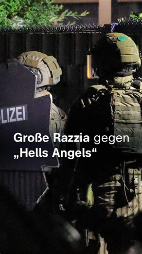 "Hells Angels" offenbar im Fokus: Mehr als 1.000 Polizisten bei Geldwäsche-Razzia im Einsatz