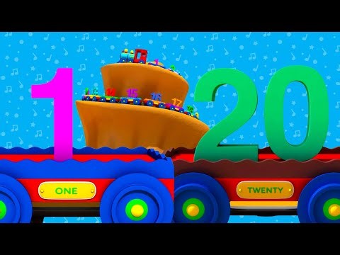 Learning Numbers 1-20 - with Trains 🚂 Nursery Rhymes | 123 For Kids | Toddler Learning Kids Songs
