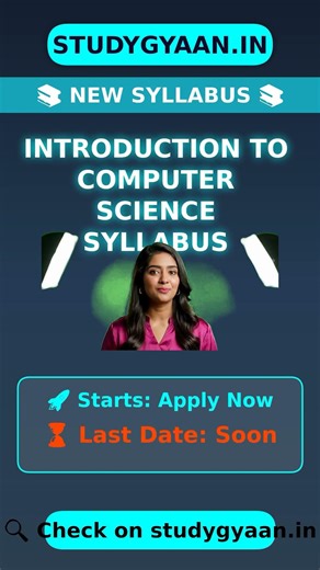 Introduction to Computer Science Syllabus Syllabus Out! 🚨 #Shorts