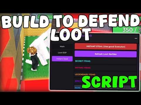 [💰UPDATE] Roblox Build to Defend Loot Script Instant Steal, Auto Collect & Esp Pastebin 2026