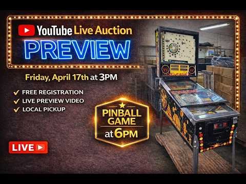 🎥 Friday's Video Preview – for April 17th | YouTube Live Auction @ 3PM