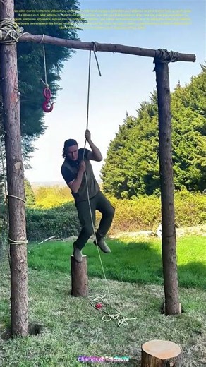 L’homme suspendu : Comment un simple nœud sauve les forêts