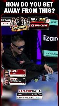 DISGUSTING RUNOUT IN $100,000 TOURNAMENT!