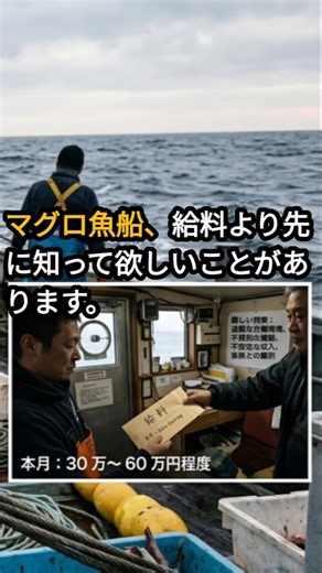 マグロ漁船給料より先に知って欲しい事があります #マグロ漁船 #漁師 #給料の現実