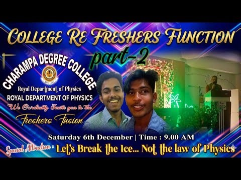 College re Freshers function party part 2 ||Sai Arpit Vlogs||