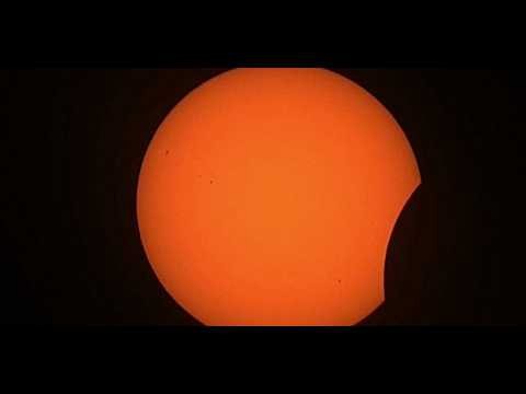 Thousands gather across Europe for a total solar eclipse