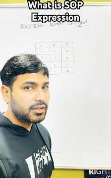 What is SOP Expression | Minterm | How to find SOP Boolean Expression from Truth Table