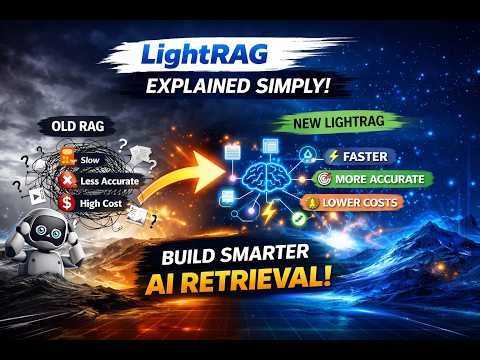 The LightRAG Explained Simply 🚀 Build Smarter AI Retrieval Systems Architecture