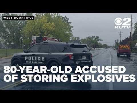 80-year-old accused of storing explosives at West Bountiful home