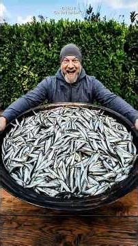 Ice Block to Crispy | Deep Frying Giant Sprats 🔥 #food #cooking #fish #asmr