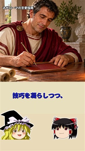 【ゆっくり歴史解説】恋文で名演説したら逆効果！？古代ローマの恋愛指南が意外とまとも！