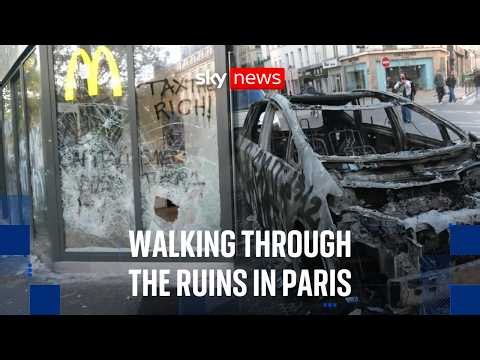 Paris aftermath: Streets left in ruins after violent protests