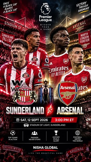Sunderland vs Arsenal TODAY 🔥 Premier League 2026 | Arsenal Chase the Top!