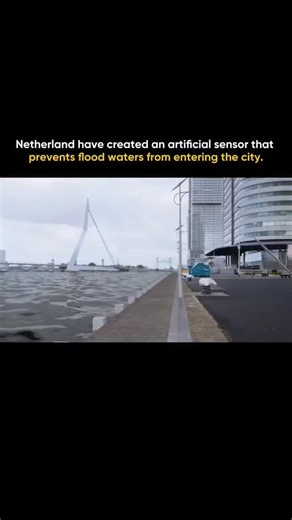 Rafik Across Borders on Instagram: "The Netherlands developed a sensor-based automated flood protection technology to address the constant threat of flooding in a country where large areas lie below sea level. This system combines real-time water sensors, predictive software, and movable physical barriers to prevent floodwater from entering cities before damage occurs. Sensors placed in rivers, canals, coastal zones, and urban drainage networks continuously measure water levels, pressure, rainfa