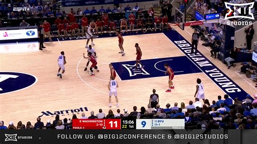Christmas came early🎁 Eastern Washington vs. #10 BYU Highlights 🎬 #Big12MBB | BYU Basketball | Big 12 Conference