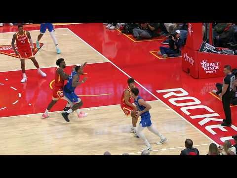 Tari Eason bumps hard into P.J. Washington and gets ejected on the first game of the 2026-27 season