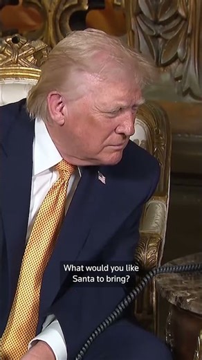 Trump answers kids’ Santa tracker questions on Christmas Eve