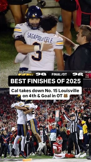 🐻 Cal delivered an electric OT upset at Louisville in 2025 #calbears #collegefootball #accfootball