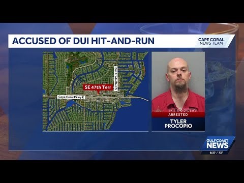 "Because I'm driving drunk": Man accused of DUI, driving on sidewalk, hitting sign in Cape Coral