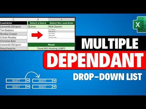 Excel Dependent Drop Down List | Create Cascading Drop-Downs with Data Validation