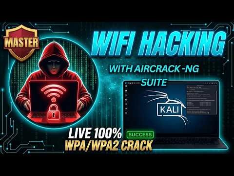 WiFi Hacking Tutorial with Aircrack-ng | Capture WPA Handshake & Crack Password | Kali Linux (2026)