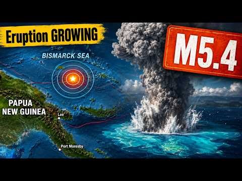 ‼️I'm WORRIED -THIS is HOW the TONGA ERUPTION STARTED ! A M5.4 just hit Erupting Underwater Volcano