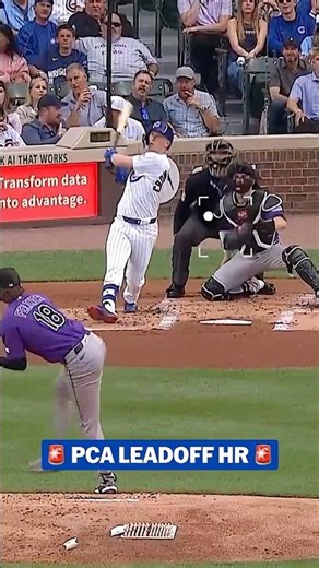 Pete Crow-Armstrong makes it back-to-back games with a leadoff blast!
