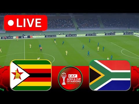 🔴Zimbabwe vs South Africa LIVE | CAF Africa Cup of Nations 2025/26 | Match Live Stream | Pes21