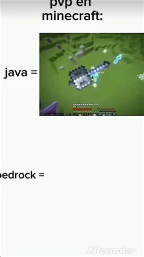 java vs bedrock in #Minecraft☠️