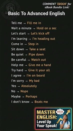 basic to advanced level english