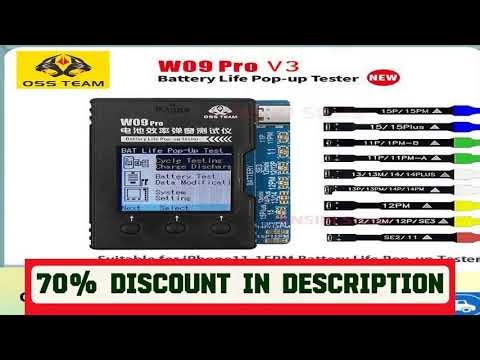 #OSS W09 Pro V3 Battery Life Pop-up Tester for iPhone11-15PM Detection Modify Battery Efficiency 10